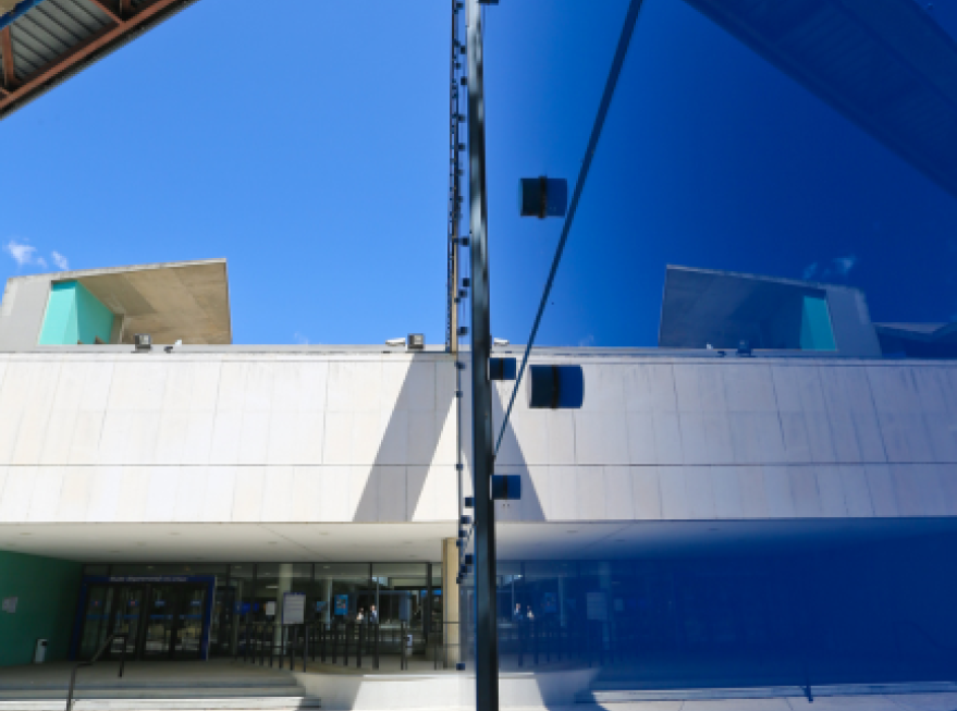 Vue de la devanture du musée