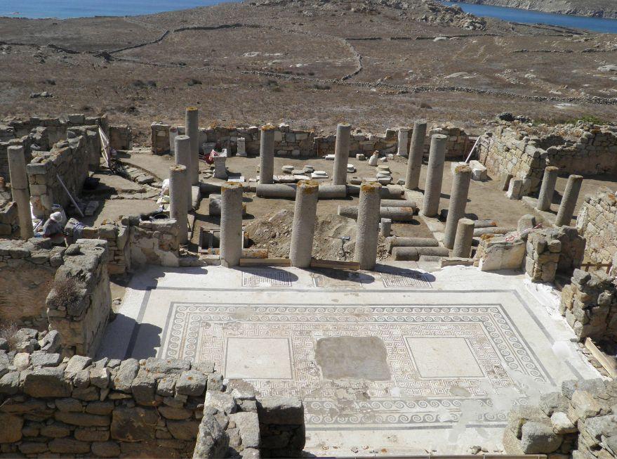 Maison Fourni, site de Délos, Grèce