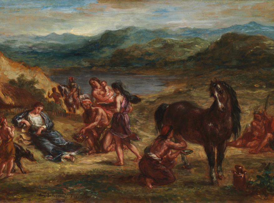 Ovide chez les Scythes Eugène Delacroix