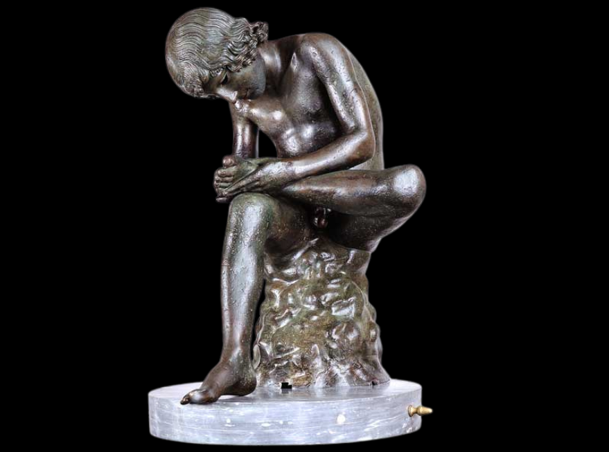 Image de la statue de Spinario ou le tireur d’épines