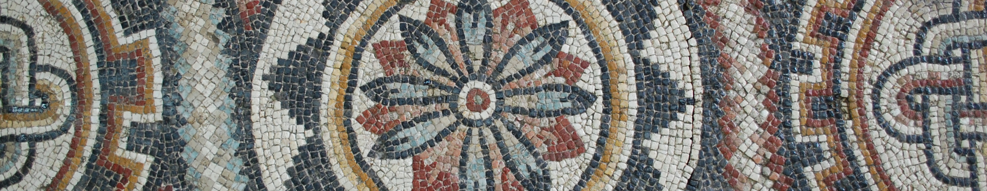 Mosaïque restaurée à l'atelier de restauration du musée