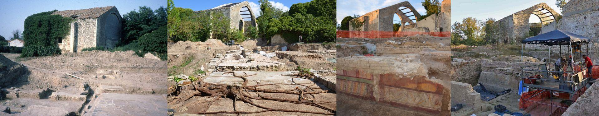 Verrerie à travers le temps en 1983, en 2013, en 2014 et en 2017