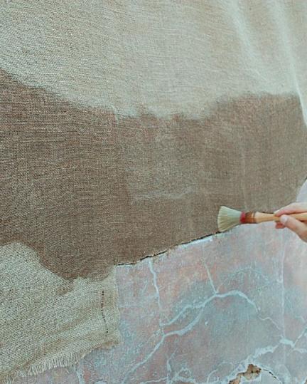 Entoilage de la surface des peintures