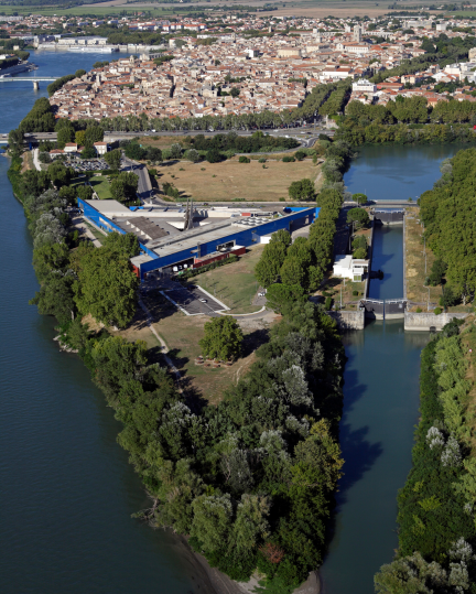 Vue aérienne du musée