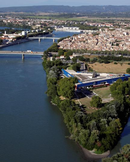 Photo aérienne du musée