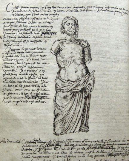 Statue de Jupiter découverte à Trinquetaille en 1614