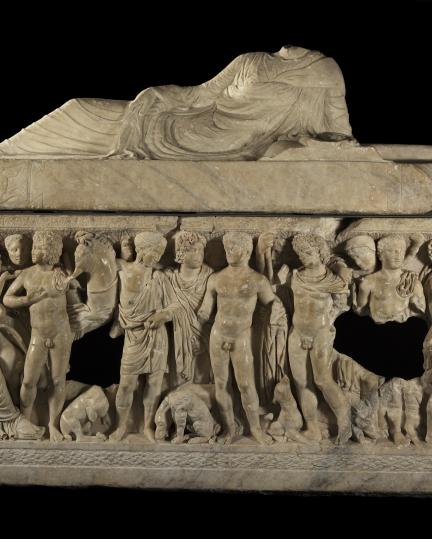 Sarcophagus depicting Phaedra and Hippolytus