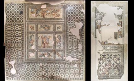 Domus d'Aiôn : mosaïques d'Aiôn et de Méduse restaurées